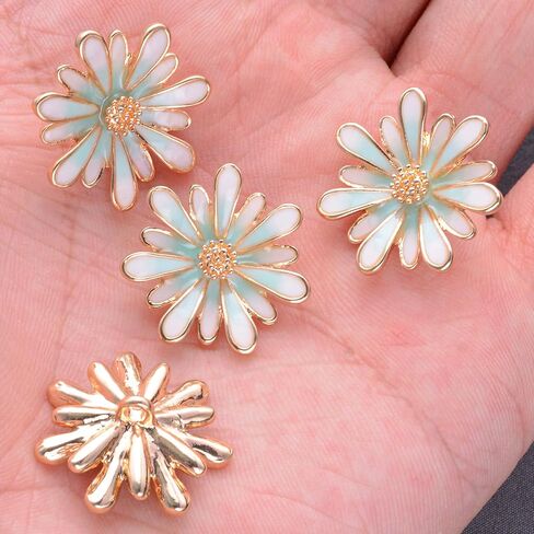 4 PCS Rhinestone Pearl Buttons Embellishments, Sparkly Crystal Decorations for Sewing Crafts Clothing DIY Jewelry Making Wedding Accessory Bouquet (Pearl-2) in Saudi Arabia