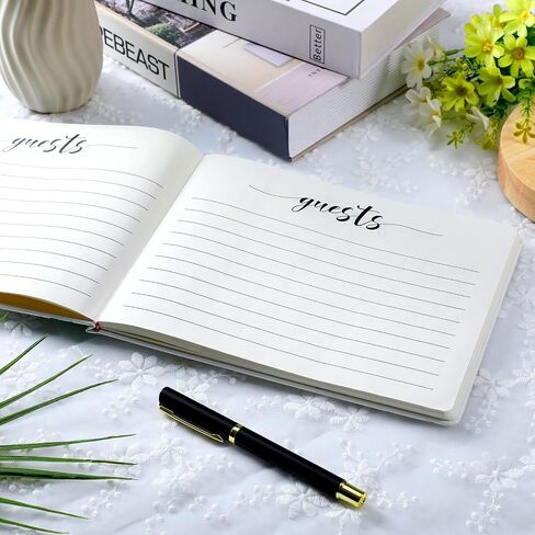 Patelai Wedding Anniversary Guest Book Anniversary Decorations Wedding Guest Book Sign Alternative 50th Anniversary Party Favors Guest Book with Pen, 112 Pages(50th Anniversary) in Saudi Arabia