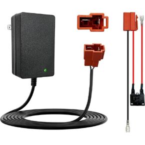 12v Battery Charger for Ride On Toys with Battery Wire Harness Connector, Fit for BMX X6, Kid TRAX GMC, Wal-Mart, Moto ATV Quad, Ride ATV Power Wheel Battery, 12 Volt Charger Square Plug SL12-07-02