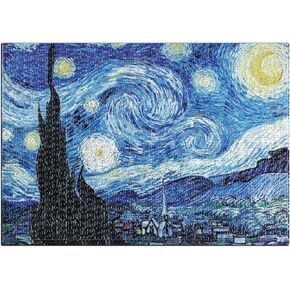 Puzzle for Adults 1000 Pieces Van Gogh Starry Night Puzzle Artwork Jigsaw Puzzle Family Game (28''x 20'')