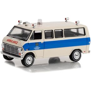 Greenlight 67040-A First Responders Series 1 - 1969 Econoline Ambulance - Ontario Hospital Services Commission, Ontario, Canada 1/64 Scale Diecast