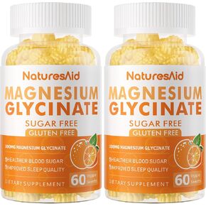 علكة جليسينات المغنيسيوم 1000 ملغ - مكمل بوتاسيوم مغنيسيوم خالي من السكر مع فيتامين د، ب6، مرافق الإنزيم Q10 للمزاج الهادئ ودعم النوم - 120 علكة كرز - عبوتان in Kuwait