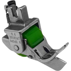 SP-18 Right Edge Guide Presser Foot with Roller Wheel for Industrial 1-Needle Lockstitch Sewing Machine Singer, Brother, Janome, Juki