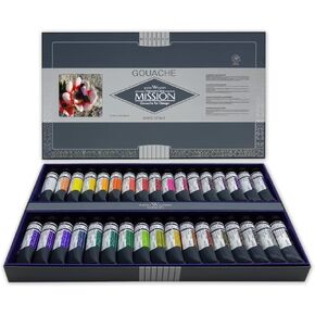 Mijello Titanium Class Gouache Watercolor MWG-1534G 34 Color