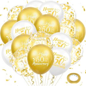 Happy Anniversary Balloons 18Pcs Blue Silver Anniversary Party Decorations for Women Men Blue Silver 12Inch Metallic Confetti Anniversary Balloons for Indoor Outdoor Party Supplies