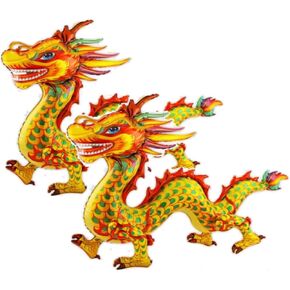 2pcs 46inch 4D Dragon balloons for dragon birthday party decorations.dragon party decorations balloon supplies