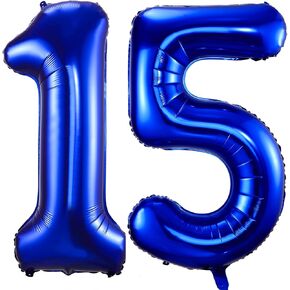 Navy Blue 12 Balloon Numbers,40 Inch Dark Blue 12 or 21 Birthday Balloons Large Foil Mylar Balloons Number 12 for Birthday Party Anniversary Decorations