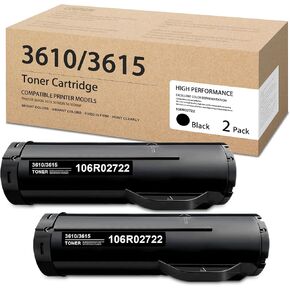 Phaser 3610/Workcentre 3615 Black High Capacity Toner Cartridge 106R02722 - Compatible 2 Pack 106R02722 Toner Replacement for Xerox Phaser 3610N 3610 3610DN 3610DNW Printer