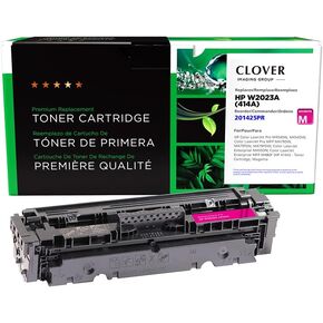 Clover Remanufactured Toner Cartridge (Reused OEM Chip) Replacement for HP 414A (W2023A) | Magenta
