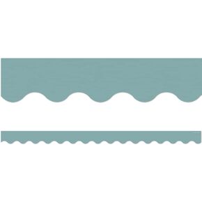 Teacher Created Resources Calming Blue Scalloped Border Trim (TCR7128)
