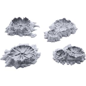 EnderToys Lunar Craters by Printable Scenery, 3D Printed Tabletop RPG Scenery and Wargame Terrain 28mm Miniatures