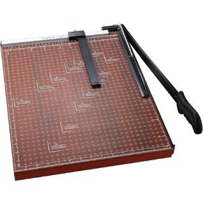Paper Cutter Heavy Duty 18" Cut Length Professional Large Paper Cutter 12-Sheet Capacity Guillotine Paper Cutter for Cardstock, Safety, Efficience, Wide Use for Office, School, Home (A2-A7)