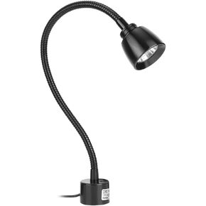 CHICIRIS 7W LED Machine Tool Lamp, Metal LED Working Light with Magnetic Base, Flexible Gooseneck Work Lamp, for Reading Lamp, Headboard CNC Punching Machine US Plug