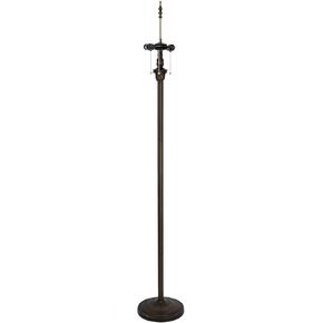 Floor Lamp Base Replaced Only 71 Inches High and Suitable for 16-24 Inch Tiffany Style Lampshades, with a Dark Bronze Surface