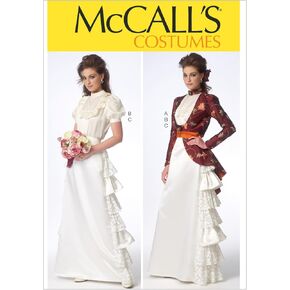 McCall's Patterns M7071, Misses' Historical Costume Sewing Pattern, Sizes 6-14