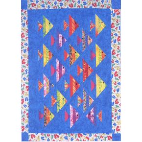 Pattern~1 Fish 2 Fish~ Using 2 and One Half Inch Strips and Strip Tube Ruler Cozy Quilt Design