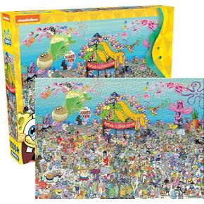 AQUARIUS Spongebob Squarepants 25th Anniversary 1000pc Puzzle (1000 Piece Jigsaw Puzzle) - Officially Licensed Spongebob Merchandise & Collectibles -22x28 in - Amazon Exclusive
