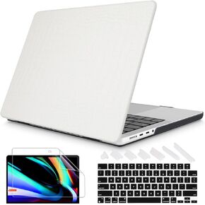 Metron for M4 MacBook Pro 14 Case 2024 A3112 A3401 A3185 M3 A2918 A2992 M1 A2442/M2 A2779 (2021/2023), Leather Hard Shell Cover for MacBook Pro 14.2" Pro/Max, Gradient Green