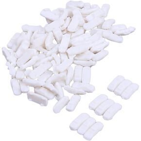White Plain 1:500 Scale Model Car for DIY Scene Layout (Pack of 100)