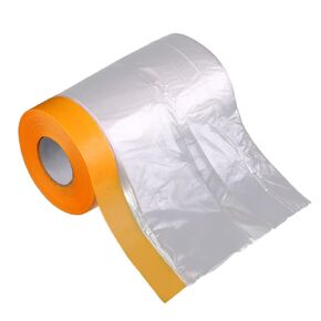 Masking Film Masking Plastic Painting Pre-Taped Painting Automotive Masking Paper Plastic Car Furniture Painting Sheeting Covering (Size -13 x 65-Feet roll.Thickness -0.23Mil)