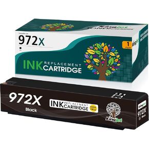 Kingjet 972X Black Ink Compatible for 972X Ink Cartridges Replacement for HP 972X 972 972A Black Ink Work with PageWide Pro 477dw 577dw 577z 552dw 452dn 452dw 477dn Printer, 1 Pack