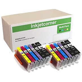 Inkjetcorner Compatible Ink Cartridges Replacement for 280 281 PGI-280XXL CLI-281XXL for use with TS8322 TS8320 TS9120 TS8120 TS8220 TS8222 Printer (12-Pack)