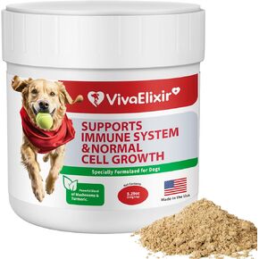 Dog Lumps and Bumps Supplement; Lipoma Treatment, Turkey Tail Mushroom, Buddy Immune Support & Normal Cell Growth Guard, Reishi, Shiitake, Maitake, Turmeric Root - 30-Day Supply