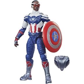 Avengers Hasbro Marvel Legends Series 6-inch Action Figure Toy Captain America: Sam Wilson Premium Design and 2 Accessories, for Kids Age 4 and Up