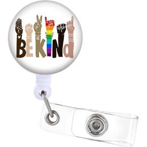 حامل بكرات شارة عين الشر قابل للسحب مع مشبك هوية لاسم الممرضة وبطاقة بطاقة مرحة وممتعة للتمريض والطبيب والمعلم والطالب والعمل الطبي ومشبك التمساح ZJK805 in Kuwait