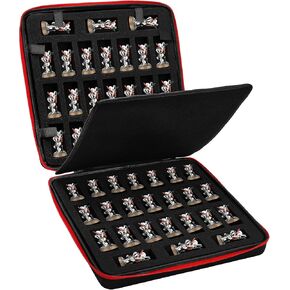 Miniature Storage Sturdy Carrying Figure Case with 48 Slot Figurine Minature，Compatible with Warhammer 40k, Dungeons & Dragons and More