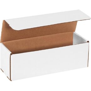 BOX USA BM1222 بريد مموج، 12 بوصة × 2 بوصة × 2 بوصة، أبيض (عبوة من 50 قطعة)