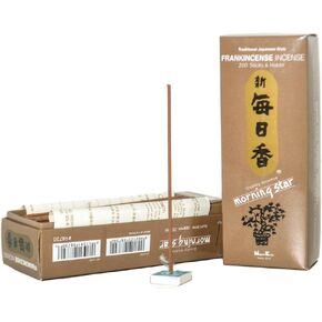 Morning Star Japanese Incense Sticks 200 Sticks & Holder (Myrrh)
