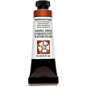 Daniel Smith Luminescent™ Watercolor Paint, 15ml, Tube, Interference Copper, 0.5 fl oz, (Pack of 1)