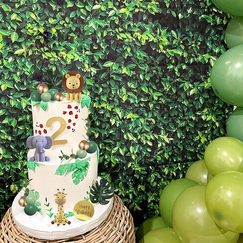 Safari Animal Cake Toppers Jungle Wild Cake Decorations with Lion Giraffe Elephant Zebra for Wild Animals Themed Birthday Cake Decorations in Kuwait