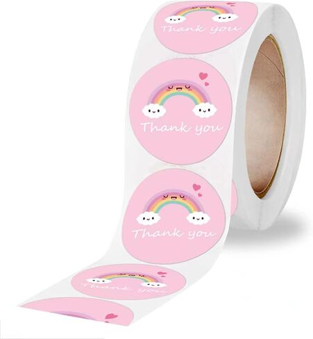 Stickers 1'' 25mm Adhesive Labels, Decorative Envelope Seal Stickers for Gifts, Wedding, Birthday, Party, Packaging (1000 Pcs Style4) in Saudi Arabia
