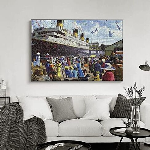 Jigsaw Puzzles for Adults 1000 Piece R.M.S. Titanic 27.56 x 19.69 Inch Puzzles for Adults Kids Educational Game Challenge Toy Puzzles 1000 Pieces for Adults in Saudi Arabia
