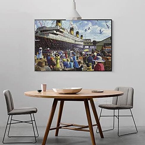 Jigsaw Puzzles for Adults 1000 Piece R.M.S. Titanic 27.56 x 19.69 Inch Puzzles for Adults Kids Educational Game Challenge Toy Puzzles 1000 Pieces for Adults in Saudi Arabia