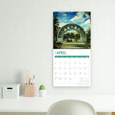 2025 New Orleans Monthly Wall Calendar by Bright Day, 12 x 12 Inch Mardi Gras Bourbon Street Louisiana in Saudi Arabia