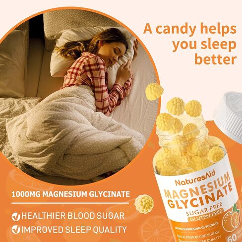 علكة جليسينات المغنيسيوم 1000 ملغ - مكمل بوتاسيوم مغنيسيوم خالي من السكر مع فيتامين د، ب6، مرافق الإنزيم Q10 للمزاج الهادئ ودعم النوم - 120 علكة كرز - عبوتان in Kuwait