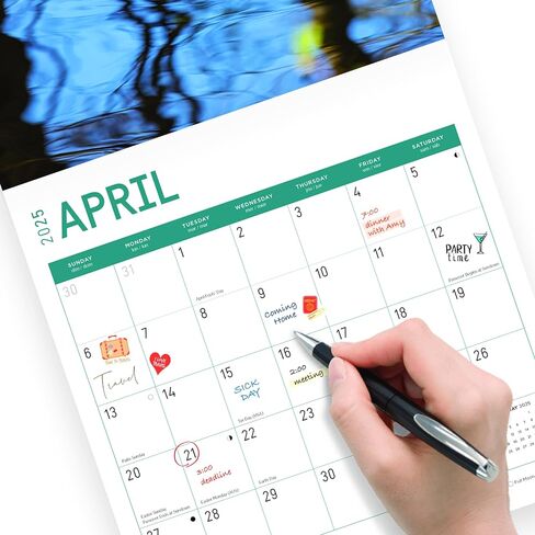 2025 Ducks Monthly Wall Calendar by Bright Day, 12 x 12 Inch Cute Nature Photography Gift in Saudi Arabia