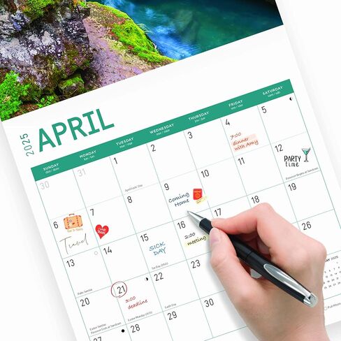 2025 Glacier National Park Monthly Wall Calendar by Bright Day, 12 x 12 Inch National Park Scenic Photography in Saudi Arabia