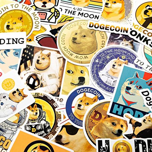 Dogecoin Stickers 31 Pack - Includes 31 Unique Doge Sticker Designs from All Your Favorite Memes - Much Wow These Crypto Stickers HODL to Water Bottles, Laptops, Phones and So Much More - Safe Harbor in Saudi Arabia