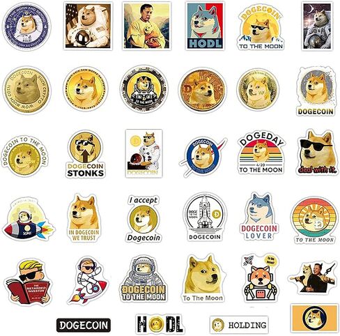 Dogecoin Stickers 31 Pack - Includes 31 Unique Doge Sticker Designs from All Your Favorite Memes - Much Wow These Crypto Stickers HODL to Water Bottles, Laptops, Phones and So Much More - Safe Harbor in Saudi Arabia