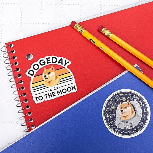 Dogecoin Stickers 31 Pack - Includes 31 Unique Doge Sticker Designs from All Your Favorite Memes - Much Wow These Crypto Stickers HODL to Water Bottles, Laptops, Phones and So Much More - Safe Harbor in Saudi Arabia