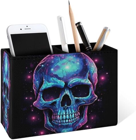 Famame Bass Fish Fishing Hunting Camping Pencil Holder for Desk, Leather Desktop Container Pen Cup Storage Study Table Pen Organizer Makeup Brush Holder for Classroom Office Home in Saudi Arabia