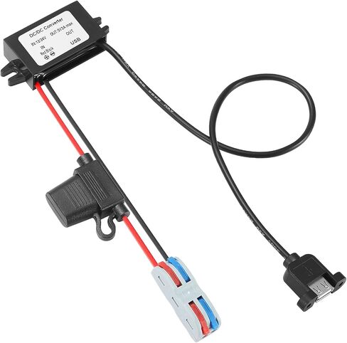 DC/DC Type-C Port Converter from 8-32V to 5V, DC/DC Voltage Converter from 8V/12V/24V/32V to 5V3A 15W Maximum Power Transformer Waterproof Step Down Module for LED Lights, Cars Tools. in Saudi Arabia