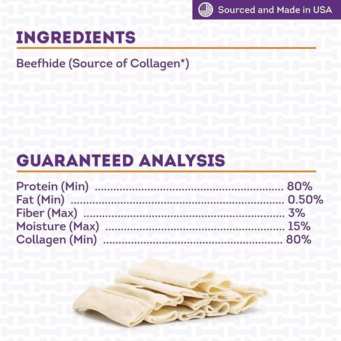 USA Collagen Wraps 6-7x1.5 Dog Chew Treats - Natural Flavor, 12 Count/1 Pack in Saudi Arabia
