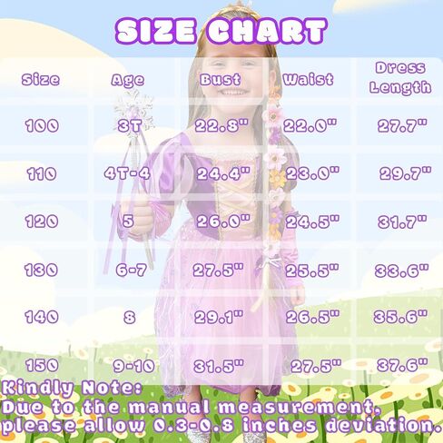 Princess Dresses for Girls Puff Sleeve Princess Costume Purple Princess Dress Up Clothes for Halloween Cosplay Party in Saudi Arabia