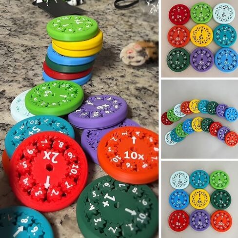 Math Fact Fidget Spinners, Math Facts Fidget Spinners, Number Fidget Toy, Learning & Education Toys for Kids, Counting Toys for Home & School, Learning & Education Fidget Spinners in Saudi Arabia