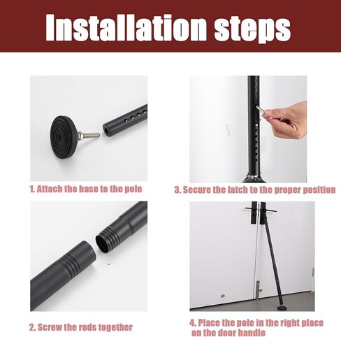 Door Stoppers Security Bar 2-in-1 Door and Window Security Bar 29-45in Potable and Adjustable Security Door Stopper for Sliding Door Window Apartment Home Hotel Travel Child Safety（2 Pack ） in Saudi Arabia